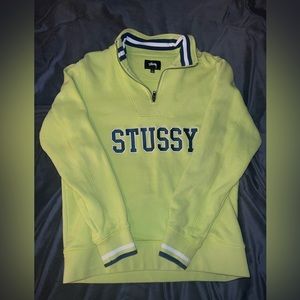 Stussy half zip crewneck